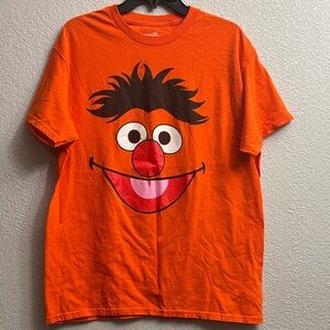 Ernie -Sesame Street Orange Short Sleeve Tee